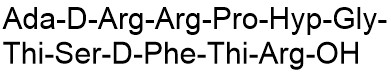 Adamantaneacetyl-Bradykinin [DArg0,Hyp3,Thi5,8,DPhe7] Adamantaneacetyl-Bradykinin, B2 receptor antagonist, CAS: 130942-96-0 - Echelon Biosciences